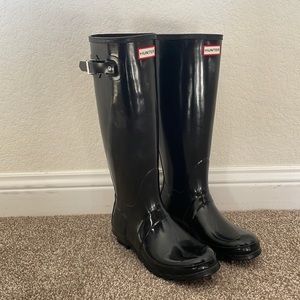 Hunter Gloss Black Rainboots